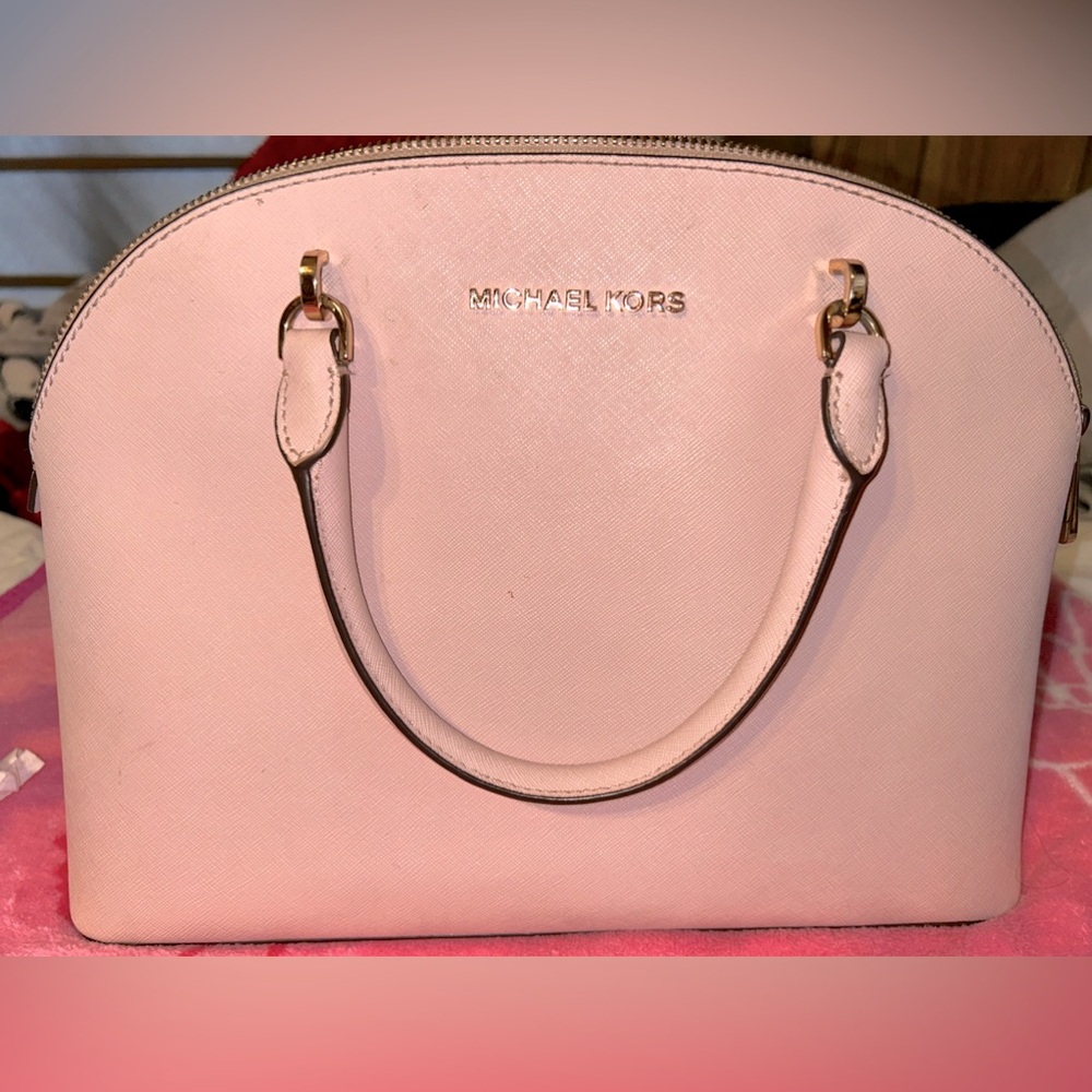Pale pink Michael Kors hand bag